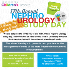 The 17th Annual Nephro-Urology Study Day at Southampton Children's Hospital